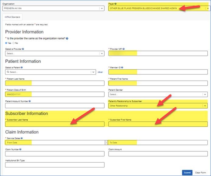 subscriber form